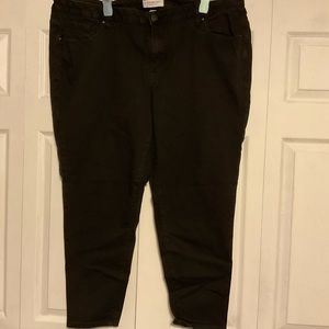 Lane Bryant size 24 skinny black Jean